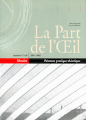 Part de l'oeil n° 17/18 - peinture pratique theorique (La)